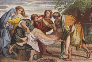 The Entombment (chromolitho) 作： English School