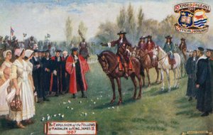 ジェームズ2世によるマグダレンの仲間の追放、1687年 作： English School