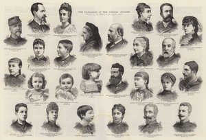 フランスの王子たちの追放（エングレーヴィング 作： English School