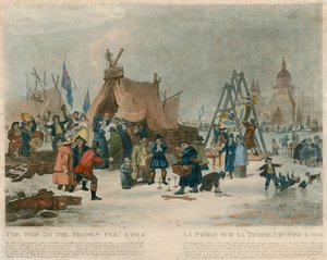 テムズ川のフェア、1814年2月4日 作： English School