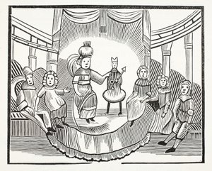 トム・サムの有名な歴史、パブ、ジョン・アシュトンによる18世紀のチャップブックのイラスト。 1882 作： English School