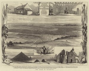 ワーテルローの戦場」（銅版画 作： English School