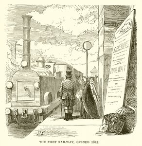 1825年に開通した最初の鉄道 作： English School