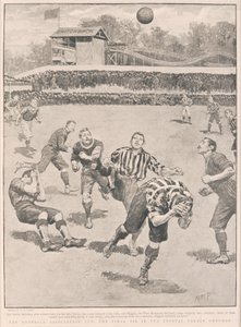 サッカー協会カップ-クリスタルパレスグラウンドでの最後の引き分け、1895 作： English School