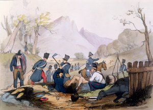 戦いの後に死者を埋葬するフランス外人部隊 作： English School