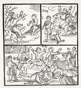 Fryar and the Boy、イラストは18世紀のChap-books、John Ashton著、パブ。 1882 作： English School