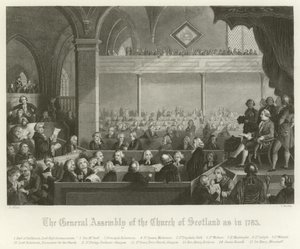 スコットランド教会総会、1783 作： English School