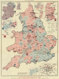 グラフィック議会地図（カラーリトグラフ） 作： English School