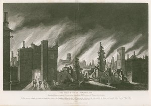 ロンドンの大火、1666 作： English School