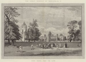 The Great Schools of England, Rugby School, from the Close (e.g. engraving) 作： English School