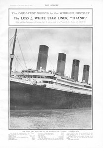 世界史上最大の難破船-1912年4月20日、球からのタイタニック号、ホワイトスターライナーの喪失 作： English School