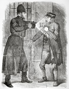 パンチ』誌1869年4月8日号に掲載された「常習犯」の治療法(彫刻) 作： English School