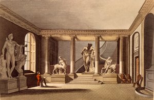 ロイヤルアカデミーのホール、サマセットハウス、アッカーマン美術館リポジトリのイラスト、1810年5月発行 作： English School