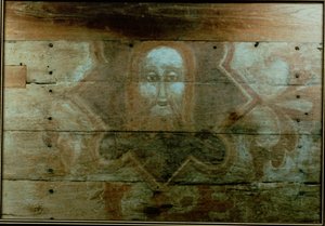 キリストの頭、c.1280（パネル画） 作： English School