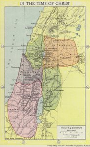 キリストの時代の聖地（カラーリトグラフ