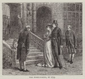 1793年の "The Home-Coming "の様子（エングレーヴィング 作： English School