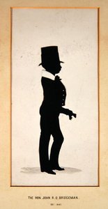 ジョン・ブリッジマン氏のシルエット（作者不詳