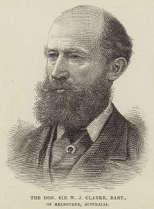 オーストラリア・メルボルンの名誉あるサー・W・J・クラーク男爵(彫刻) 作： English School