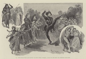 "The House That Jack Built" at Opera Comique, Dance of the Man all tattered and torn (e.g. engraving) 作： English School