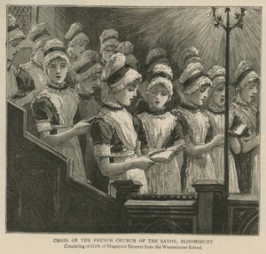 イギリスのユグノー：ブルームズベリーサヴォイフランス教会合唱団 作： English School