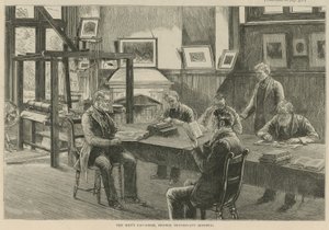 イギリスのユグノー：フランスのプロテスタント病院の男子の日部屋 作： English School