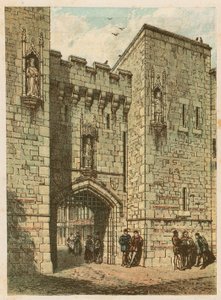 1884年、サウスケンジントンでの国際健康展：古い英語の玄関口 作： English School