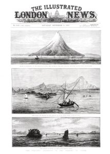 クラカトア島、The Illustrated London Newsの表紙、1883年9月8日