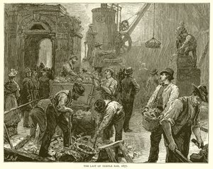テンプルバーの最後、1877 作： English School