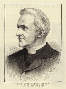 The Late Canon Liddon（彫刻 作： English School