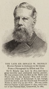 The Late Sir Oswald W Brierly (Engraving) 作： English School