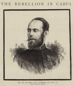 The Late Sir Pierre Louis Cavagnari, CSI, KCB, VC (Engraving) 作： English School