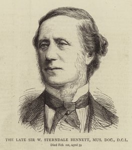 The Late Sir W Sterndale Bennett, Mus Doc, DCL (e.g. The Late Sir W Sterndale Bennett, Mus Doc, DCL) (彫刻) 作： English School