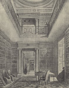 図書館、1844（グラビア） 作： English School