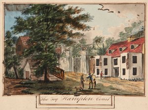 ライオンゲートと王の腕、1743年頃（紙に水彩） 作： English School
