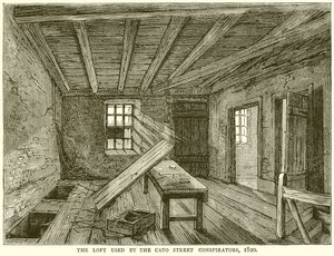 ケイトストリートの共謀者が使用したロフト、1820年