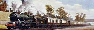 ロンドン・ドーバー・エクスプレス「ロード・ネルソン」（ハリー・ゴールディング編『The Wonder Book of Railways』第14版の挿絵 作： English School