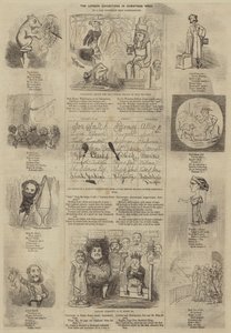 クリスマス・ウィークのロンドンの展示会（エングレービング 作： English School