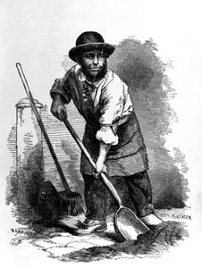 ロンドンスカベンジャー、1840年代頃のヘンリーメイヒューによる「ロンドンレイバーとロンドンプアー」のイラスト