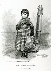 ルシファーマッチガール、1840年頃 作： English School