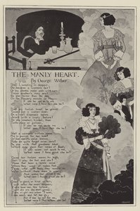ジョージ・ウィザー著「The Manly Heart」（リトグラフ版 作： English School