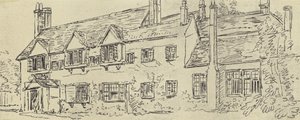 マナーハウス、c 1770（グラビア） 作： English School