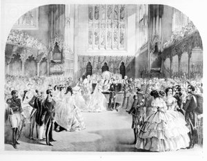 ビクトリアの結婚、ロイヤルプリンセス（1840〜1901年）、プロイセンのフレデリックウィリアム皇太子（1831〜88年）、1858年1月25日、セントジェームズのチャペルロイヤル 作： English School
