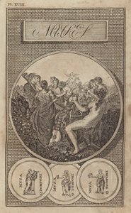 古代ギリシャ・ローマ時代の文学・科学・芸術の女神「ミュゼ」（彫刻作品 作： English School