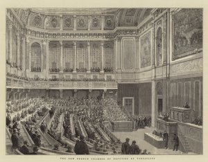 ヴェルサイユ宮殿の新フランス代議院（版画 作： English School