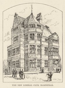 The New Liberal Club, Hampstead (e.g. The New Liberal Club, Hampstead) (彫刻) 作： English School