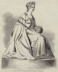 The New Statue of Her Majesty Victoria at Edinburgh（エジンバラのヴィクトリア女王の新しい像）（彫刻 作： English School