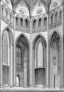 ジョンブリットンによる1823年のフォントヒル修道院のグラフィックと文学のイラストからの南東からのオクタゴン