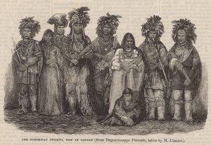 オジベウェイインディアン、現在ロンドン 作： English School