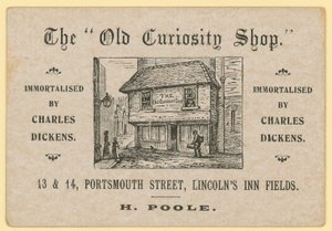 The Old Curiosity Shop、Portsmouth Street、Lincolns Inn Fields、London;プール古紙販売店 作： English School