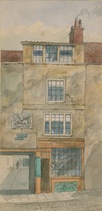 オールドジョージイン、ロンドン、スノーヒル、1854年（紙にトイレ） 作： English School